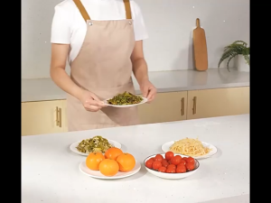 ฝาชีครอบอาหารแบบมุ้ง พับเก็บได้ มีสายห้อย ลวดลายสวยงาม ขนาด 80 cm.