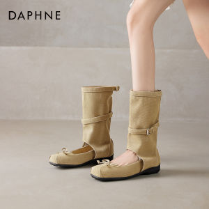 Daphne | Dép Sandal Mũi Nhọn Nâng Cao Kiểu Ballet Đục Lỗ