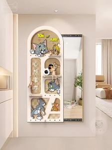HAOJIUBUJIAN | Invisible Sliding Full Length Creamy Style Mirror