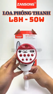 Loa Phóng Thanh Cao Cấp Thế Hệ Mới Zansong ZS-L8H Tích Hợp Pin Sạc Công Suất 30W