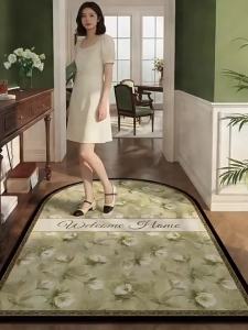 Retro French Style Water-Absorbent Quick-Dry Anti-Slip Cuttable Doormat