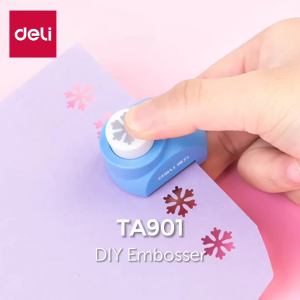 Deli Pembolong Kertas Berbagai Bentuk / Paper Cutting Embossing / Craft Puncher DIY Bentuk Hati Snow TA901