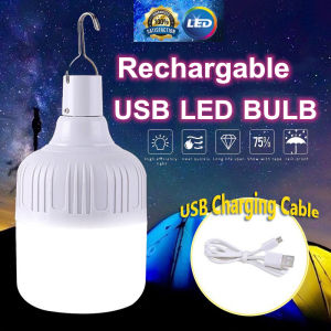【BUY 1 TAKE 1】150W  Emergency Light 5 Mode USB Rechargeable light Waterproof Bulb Outdoor Portable Lamp Camping Dimming Portable Lantern Rechargeable Light