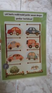 BUSY PAGE Seri Bentuk (Seri Shape Sorting) Velcro Kreatif Murah