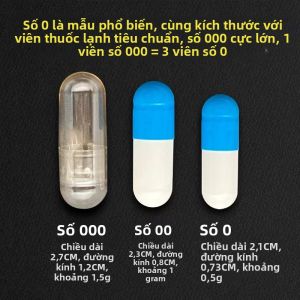 Vỏ Viên Nang Rỗng Số 000 Siêu Lớn Số 00 Siêu Lớn Số 0 Gạo Nếp Có Thể Dùng Được Viên Nang Rỗng Đựng Thuốc Ốp Ngoài Uống Bằng Da