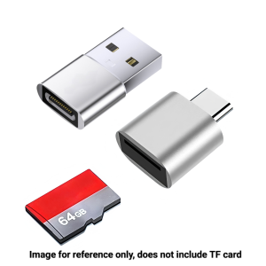 Mini Type-C SD/TF Memory Card Reader Dual Interface USB 2.0 Adapter External Storage for Smart Devices
