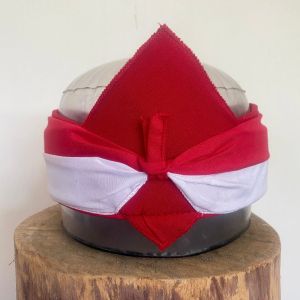 Udeng Rambut Palsu Merah Putih/ Ikat Rambut Palsu Merah Putih