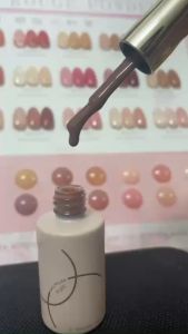 Sơn thạch hồng nâu sét 18 màu Sơn gel móng tay thạch bóng bền kèm bảng màu chính hãng