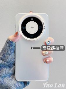 Huawei Mate60/50/40 pro Phone Case Colorful Lens Frame Plated Silver Anti-Fall Simple P60/50/40 pro Couple Cute High-End Full Cover Soft Shell Women