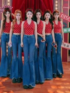 chaqi | Slim Fit Vintage Dot Halter Top Female