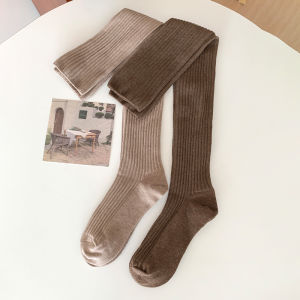 Knee-high Womens Long Tube Socks Spring Autumn Style INS Trendy Booties Japanese JK High Tube Boots Leg Shaping High Tube Socks