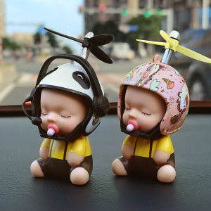 Yellow Duck Car Dashboard Decorations Electric Motorcycle Bicycle Accessories Mirror Decoration Small Parts of Car Rearview Mirror