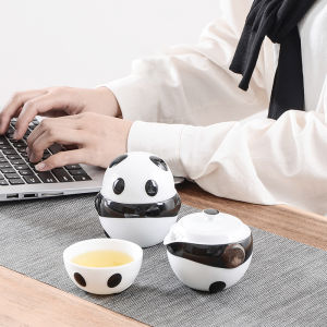 Traditional Style Portable Tea Set for Quick Brewing