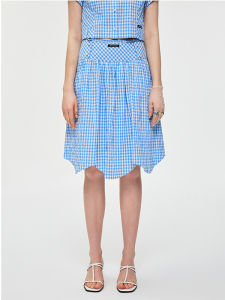 Alexia Sandra | Spring Summer New Irregular Plaid Skirt