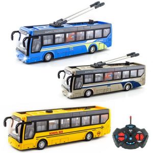 【WJ】1:48 Remote control vehicle remote control bus school bus tourism bus sightseeing bus childrens toy car
