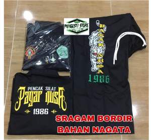 Sragam pagar nusa bordir satu stell kuning