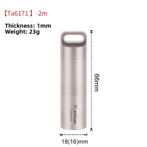 Tiartisan | Pure Titanium Sealed Portable Waterproof Pill Box