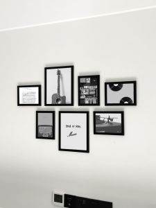 Khung Ảnh Tường Hiện Đại Tối Giản Sáng Tạo Trang Trí Phòng Khách Không Cần Khoan Khung Ảnh Nhiều Kích Thước Nhiều Hình Dạng Bằng Nhựa PS