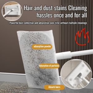 Handfree washcloth mop rotating mop clip wall special disposable washcloth static dusting paper mop
