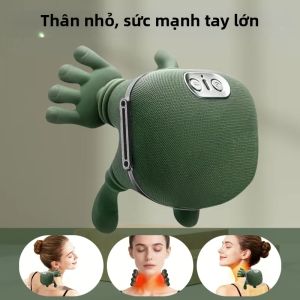 Máy Massage Vai Và Cổ 2 Trong 1 Tích Hợp Chức Năng Sưởi Ấm Mô Phỏng Massage Bằng Tay Chất Liệu ABS Sử Dụng Pin Dụng Cụ Thư Giãn Dành Cho Vùng Cổ