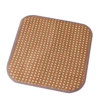 Breathable bamboo seat cushion summer cooling mat for office chairs and cars