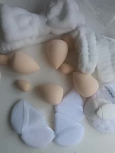 20Pcs Makeup sponge&Puff with Hairband and WristbandsMulti-purpose Cosmetic Tools for Makeup&Facial Cleansing
