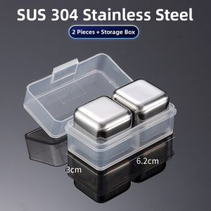 MRUN | Food Grade 304 Stainless Steel Ice Balls Metal Freeze Icelets