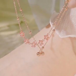 Nicedays🍒Gelang Bunga Persik Gaya Antik Gelang Indah Gelang Temperamen COD