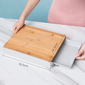 Multipurpose Drawer Style Bamboo Cutting Board