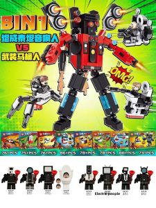 Toilet Man Vs Monitor Man Building Blocks Toy Doll Garage Kit TV Man Model Audio Titan Man Monster Man Suit