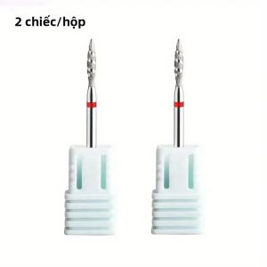Đầu Mài Điện Hình Nón Kim Cương Dùng Cho Máy Mài Móng Dụng Cụ Cắt Tỉa Da Thừa Phụ Kiện Cacbua Tungsten 10x43mm