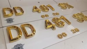 Plat Mobil Segi 5 GOLD || Nomor Plat Mobil Emas || Plat Mobil Terbaru || Warna GOLD | OROGINAL 100%
