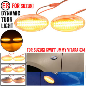 2pcs Dynamic LED Side Marker Light Repeater Lamp For Fiat Sedici Suzuki Grand Vitara Jimny Swift SX4 Vtarai APV Arena Splash