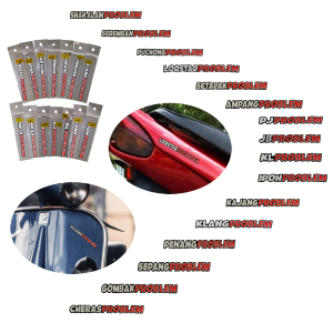 Sticker Motor Sticker Daerah Reflex Pantul Cahaya Tampal Luar