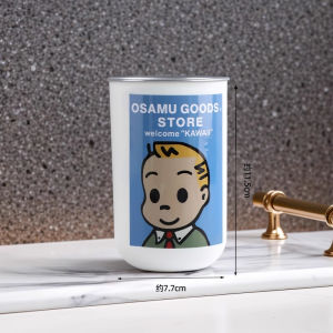 Cute Stainless Steel 304 Toothbrush Cup Couple High Aesthetic Value Dormitory Wash Cup Ins Home Use Mouthwash Glass Cup