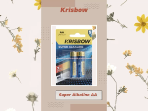 Krisbow AA 2pcs Super Alkaline A A Batrai Baterai Ukuran A2 Bettery Batre Kecil Untuk Jam Mainan Kris Bow LR06 1.5V Kemasan Alkalin A.A