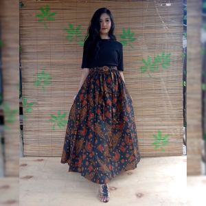ROK BATIK KERJA PANJANG WANITA JUMBO MODEL MAYUNG