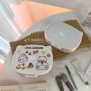 Bundara Pr-1586 2in1 serbaguna kaca kotak makeup simple Rak kosmetik travel