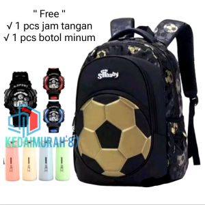Tas ransel anak Laki laki SD SMP tas kapasitas besar Bola Soccer tas ransel