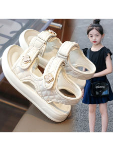 Giày Sandal Đế Bằng Mềm Dài Tay Chống Trượt Cho Bé Gái Giày Đi Biển Thời Trang Mùa Hè Giày Thường Ngày Giày Trẻ Em
