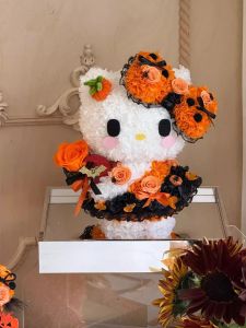 Everlasting Flower Pumpkin Doll Bouquet Display Piece Night Light Gift Box Childrens Day Gift for Girlfriend Best Friend