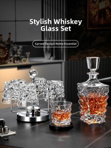 CRISTALGLASS | Crystal Whisky Decanter Creative Storage Set