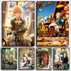 Anime V Violet E Evergarden 5D DIY Full Round Diamond Painting Home Living Room Bedroom Aesthetic Bar Decoration Gift