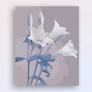 Acrylic Paint By Numbers Plants flowers and scenery Oil Painting Package Art Picture For Bedroom Wall Adults Hand Painted Gift