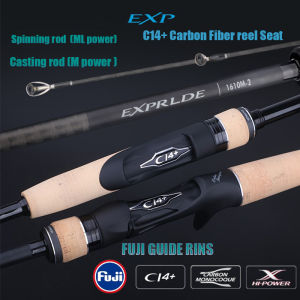 NEW | Fishing rod |Spinning/Casting rod | FUJI guide ring | C14 Carbon Fiber reel Seat | Spinning rod(ML power)/Casting rod (M power)| XF action | length: 2.08M |