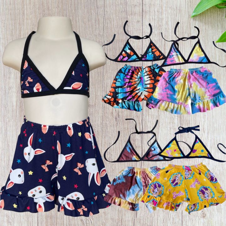 Terno Bra and Shorts Swimsuit for Baby Girl (1 to years old