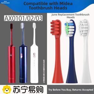 Electric Toothbrush Head Replacement for Midea Compatible Models MC-AX0101/AX0102/AX0103 Deep Cleaning Adult Hardness Grade