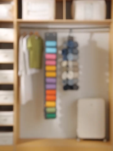 Portable Yoga Legging Storage Bag Hanging Wardrobe Organizer With 26 Pockets For Tank Top T-Shirt
