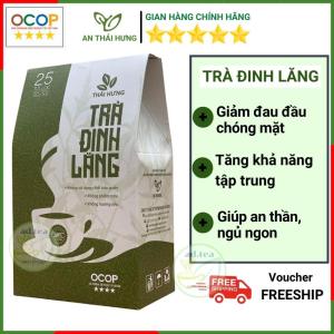 [FreeShip-Combo04 hộp] Trà túi lọc Đinh lăng Thái Hưng 25 túi lọc 5gam trà thảo dược giúp an thần ngủ ngon cải thiện trí nhớ khôi phục sức khỏe