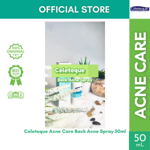 Celeteque Acne Care Back Acne Spray 50ml Obat Jerawat Batu Punggung Ampuh Salicylic Acid